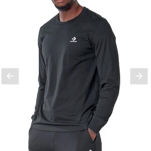Men’s Converse black long sleeve t shirt. Size Large